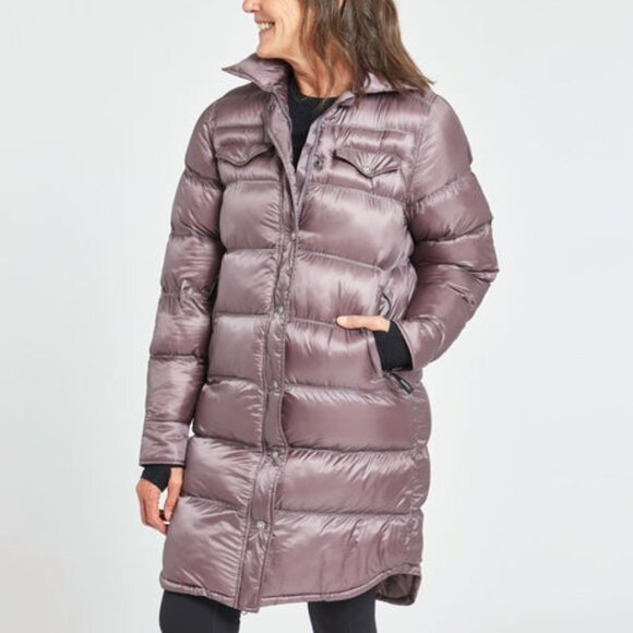 oiselle Jackets & Blazers - NWT Oiselle Kara Puffy Shacket Puffer Jacket Parka Coat Waterproof Purple Small